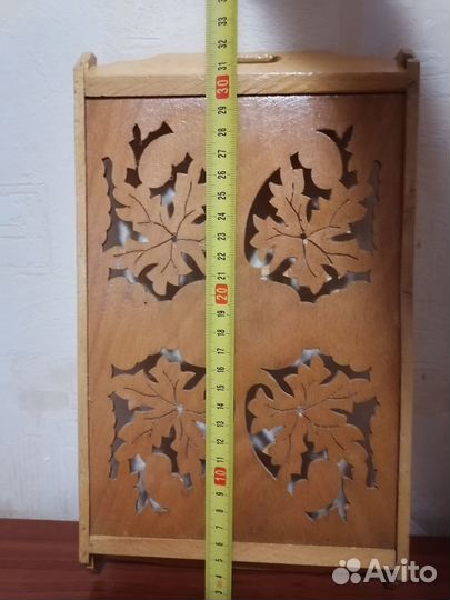 Поднос резной СССР дерево