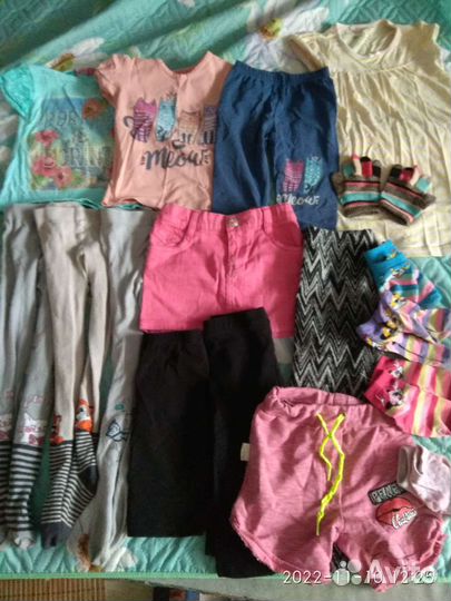 Детские вещи пакетом для девочки размер 98