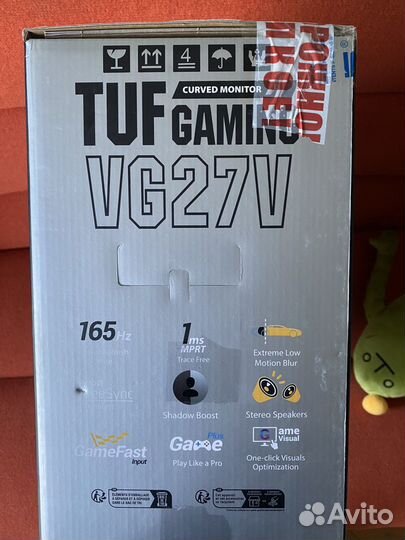 Монитор Asus Tuf Gaming VG27VQ 165Hz 1080p