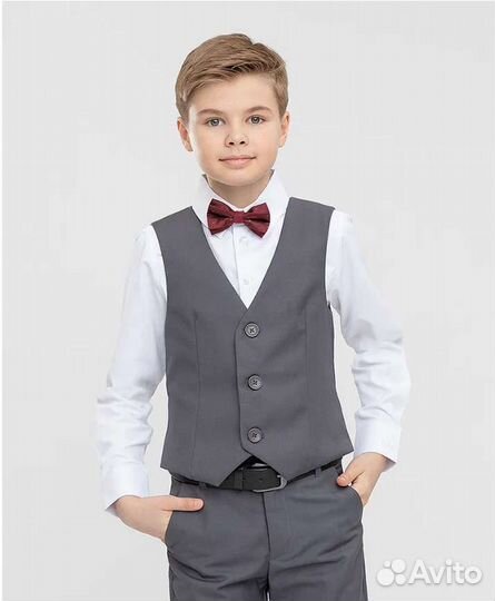 Костюм школьный Button blue новый