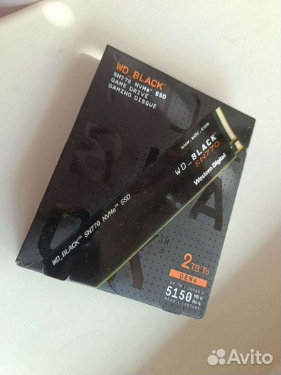 2TB 1TB SSD WD black SN770 новый