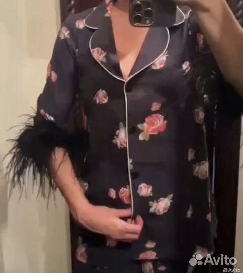 Костюм в пижамном стиле