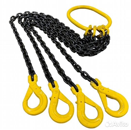 Стропы цепные 6,7тн с самозапирающимися крюками
