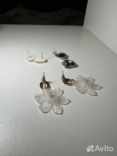 Серьги 3 пары