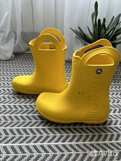 Резиновые сапоги crocs 34-35 отличное состояние