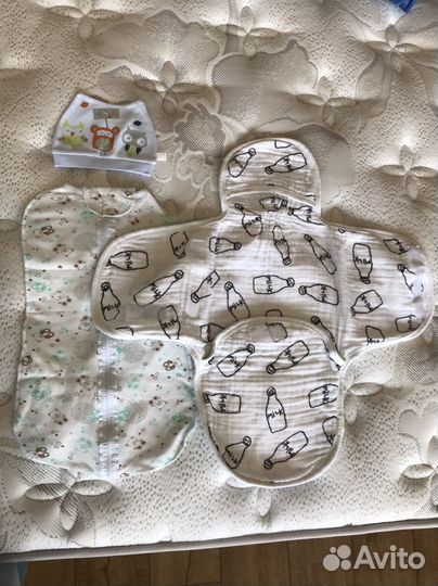 Пеленка кокон на застёжке 2 шт
