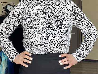Блуза-рубашка леопард