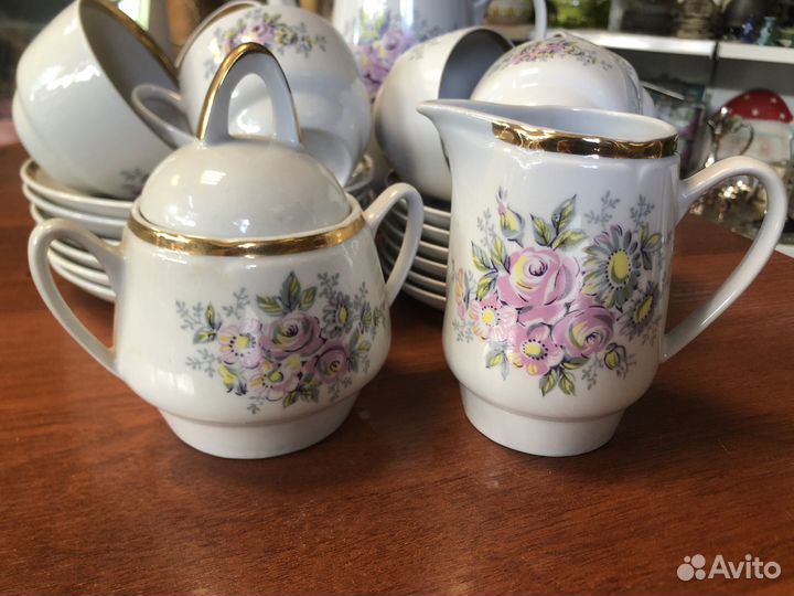 Кофейный сервиз на 6 персон. 21 предмет. Рига