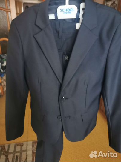 Школьный костюм для мальчика синий 128