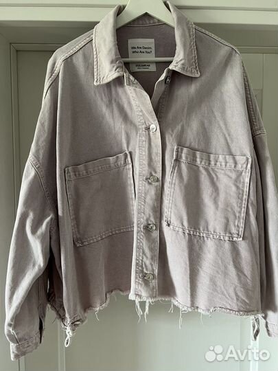 Джинсовая рубашка оверсайз