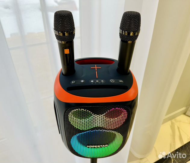 Блютуз колонка с караоке Hopestar