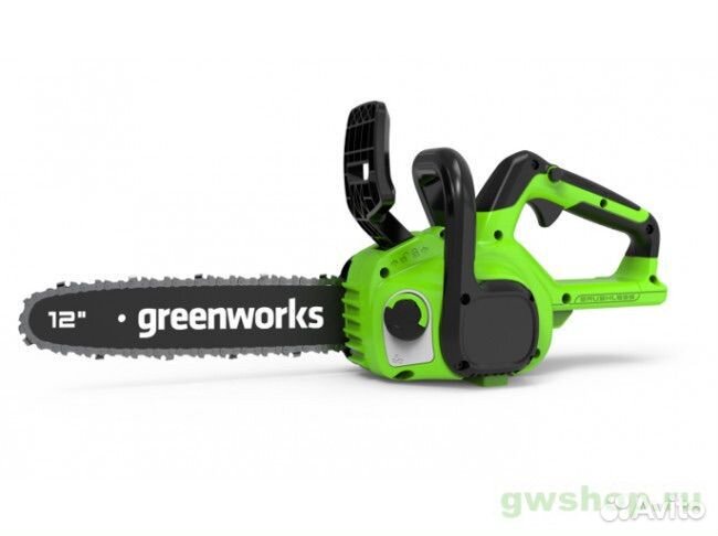Аккумуляторная цепная пила greenworks 24в g24cs25