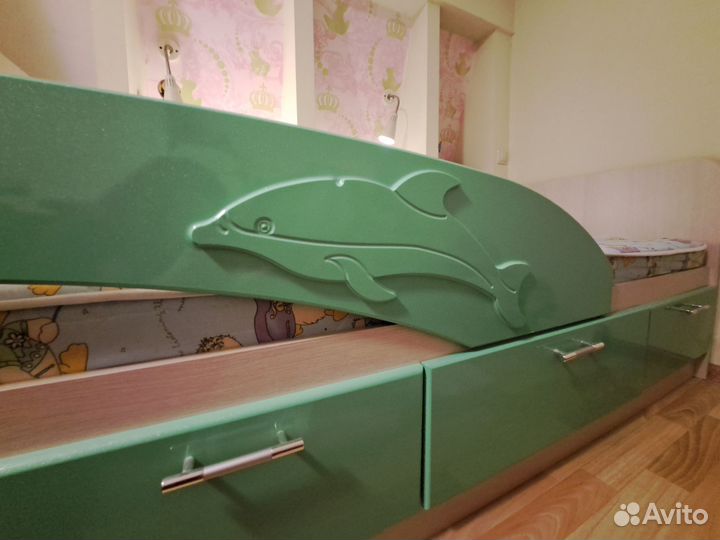 Кровать Дельфин и матрас Дримлайн 180*80