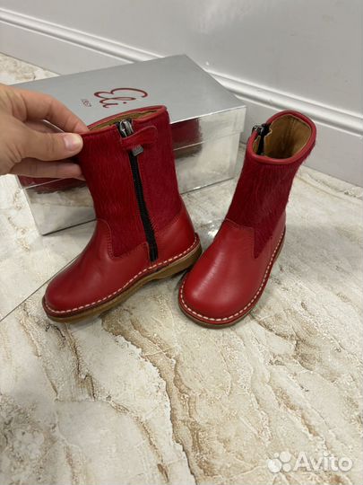 22 Eli Сапоги красные для девчоки демисезонные