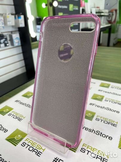 Чехол блестящий розовый для iPhone 7+/8+