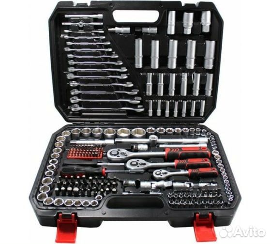 Набор инструментов forcekraft 216пр, 1/4''3/8''1/2