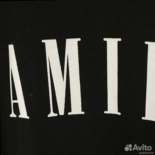 Футболка Amiri 3D logo (Хлопок 100%, Премиум)