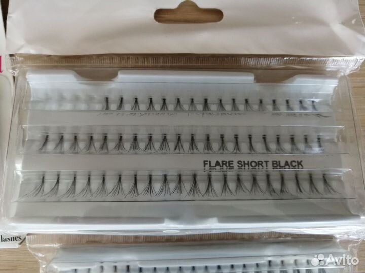 Накладные ресницы пучки и пинцет (для ресниц)