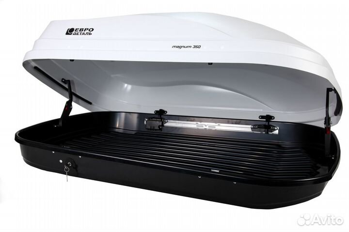 Бокс багажный ED Магнум 350 белый карбон