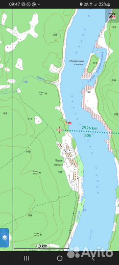 Топографическая карта, телефон как навигатор