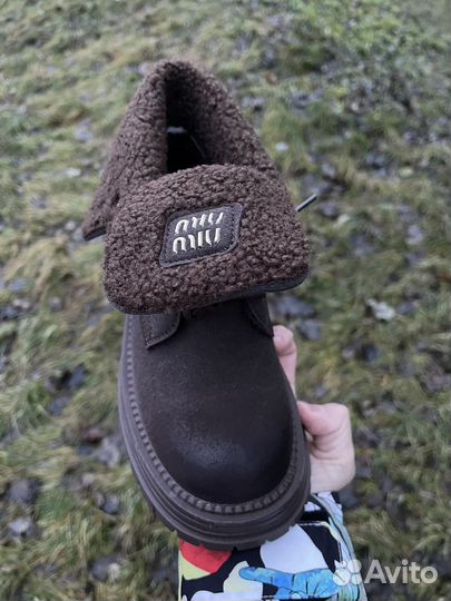 Ботинки женские зимние Miu Miu (36, 38 размеры)