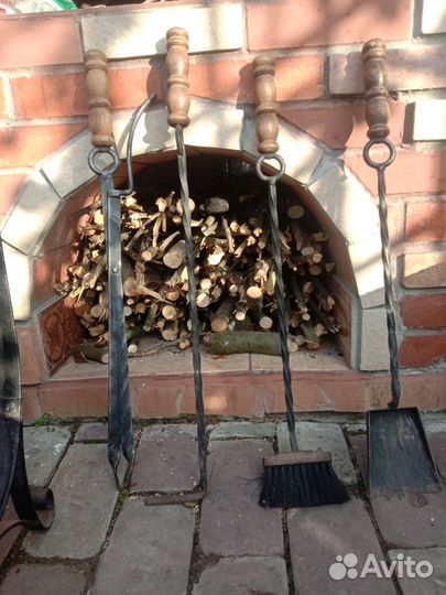 Дровница для камина кованная