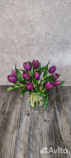 Тюльпаны искусственные силикон