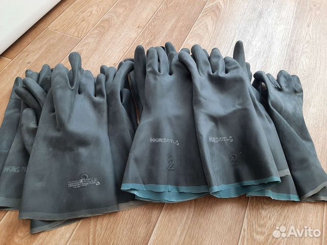 Перчатки резиновые