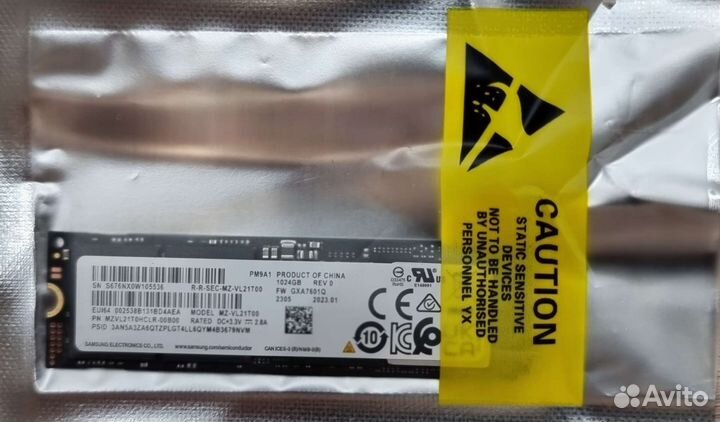 Samsung ssd m2 pm9a1 1tb (OEM версия 980 pro)