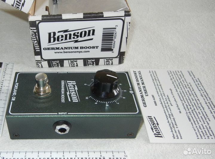 Benson Amps Germanium Boost USA бустер буффер