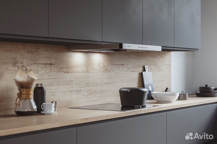 Кухня мокрый асфальт матовая