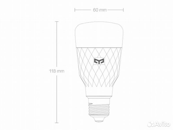Лампочка Yeelight Smart LED Bulb W3 yldp007