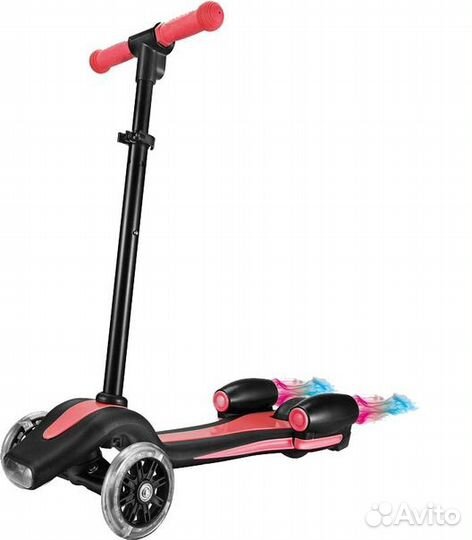 Самокат ракета Moby Kids фара+звук+дым