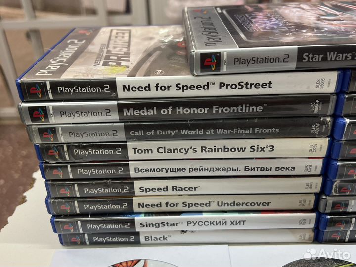Диски на игровую приставку Сони плейстейшен 2 лице
