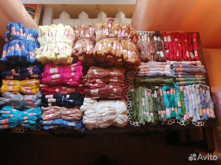 Нитки мулине,ирис для рукоделия