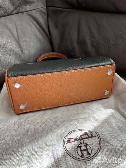 Сумка hermes kelly 25 togo silver