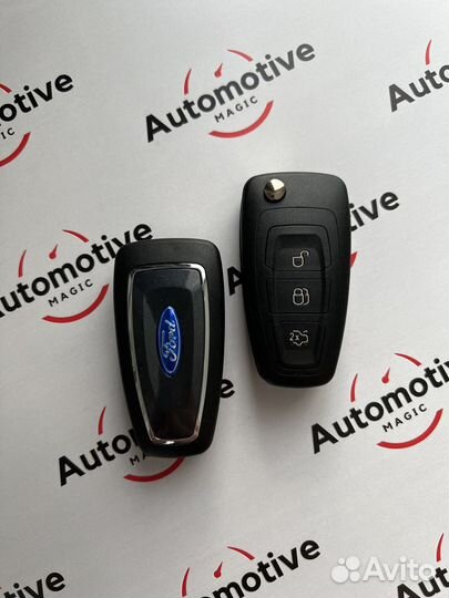 Ключ Ford Focus 2, Focus 3, Mondeo, с привязкой