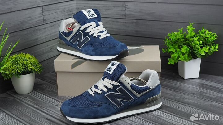 Кроссовки New balance 574 В синем