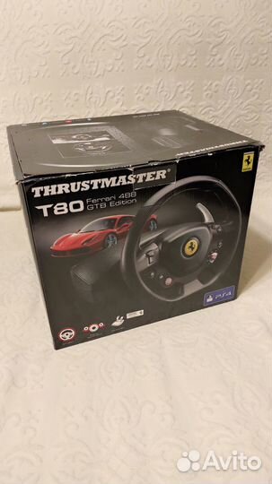 Руль ThrustMaster T80 Ferrari 488 GTB Edition