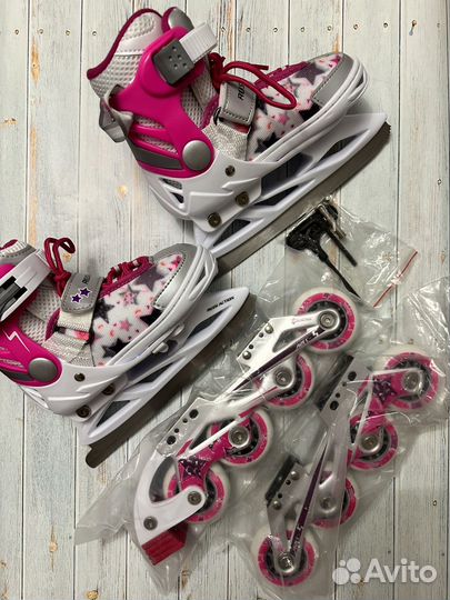 Коньки детские 2 в 1