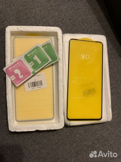 Два 9d защитных стекла для Redmi Note 9