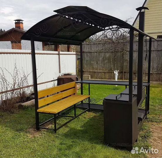 Кованые мангалы с крышей