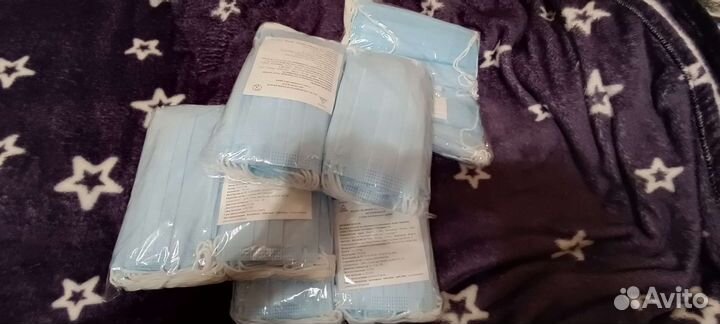 Маска одноразовая медицинская нестерильная