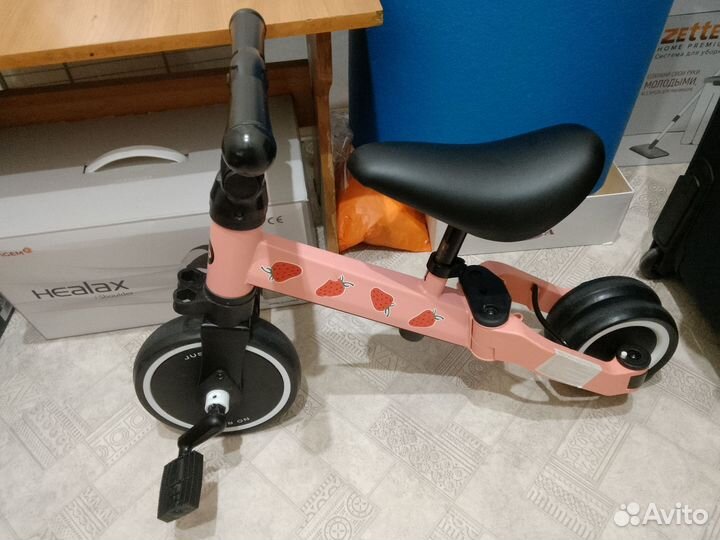 Беговел для девочек 3в1 Happy Baby