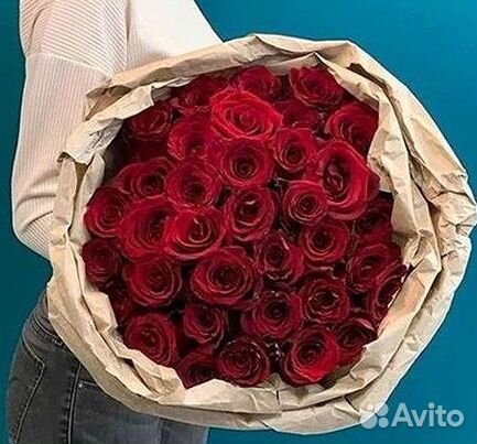 Розы высокие Доставка цветов