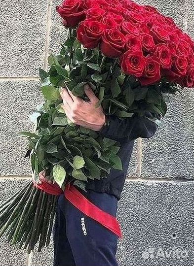 Высокие розы Доставка цветов