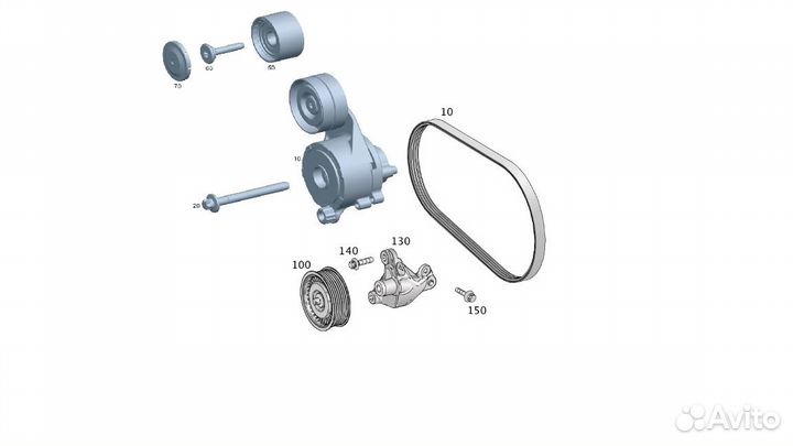 Натяжитель приводного ремня A6422001970