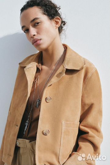 Жакет Zara кожаный