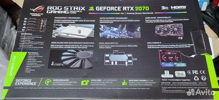 Видеокарта Asus Rog Strix RTX2070