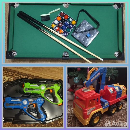 Бильярд, мусоровоз, лазертаг